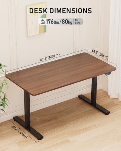48" Large Electric Standing Desk Adjustable Height for Home Office - Image 3