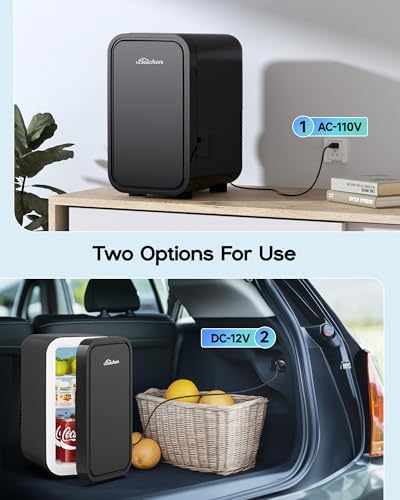 BEICHEN Mini Fridge,6 Liter / 8 Can Small Fridge for Bedroom, Car, Office - Image 5