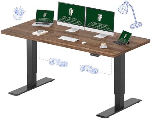 FLEXISPOT 71"x32" Electric Standing Desk, Black Walnut by Unknown