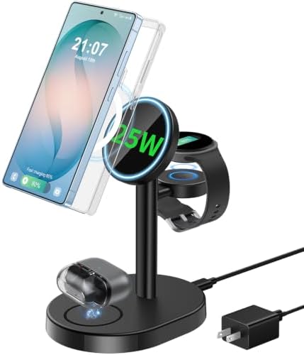 Hevanto 25W 3 in 1 MagSafe Wireless Fast Charger for Samsung Galaxy by Hevanto