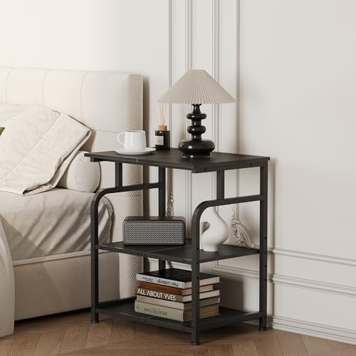 Unionly Large Rolling Printer Stand with Height Adjustable Shelf and Wheels - Image 3