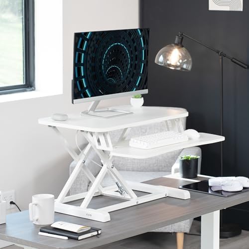 VIVO White 26 in Standing Desk Converter, DESK-V026KW - Image 2