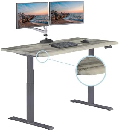 Vari ComfortEdge Electric Standing Desk – 60x30 – Driftwood/Black - Image 3