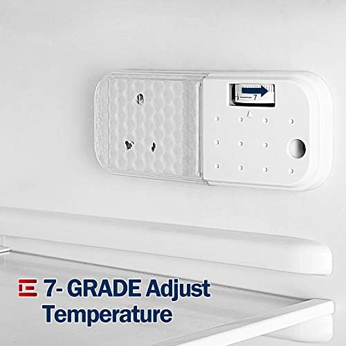 EUHOMY Mini Fridge With Freezer, 3.2 Cu.Ft Compact Refrigerator, 2 Door Compact Refrigerator, Mini Fridge For Office Energy Saving For Dorm, Bedroom, Office, Apartment- Food Storage Or Drink Beer. - Image 3