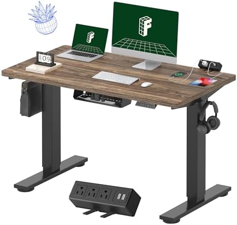 FLEXISPOT EN2 48"x24" Standing Desk with Power Strip Bundle by Unknown