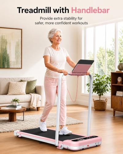 Cardirun Walking Pad with Incline and Stable Handle Bar, Foldable Treadmill - Image 5