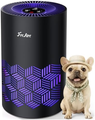 FreAire Air Purifiers, HEPA Air Cleaner 360° Airflow, 20 dB Sleep Mode, 3 Ambient Lights & A by FreAire