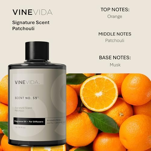 VINEVIDA [16 Fl Oz] Patchouli Fragrance Oil for Cold Air Diffusers, Essential Oils for Diffuser Oil Refill & Air Freshener Room Spray - Image 2