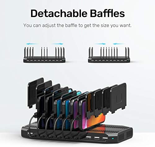 Unitek 10 USB Charging Station Multiple Devices for iPad Tablet iPhone Mic - Image 6