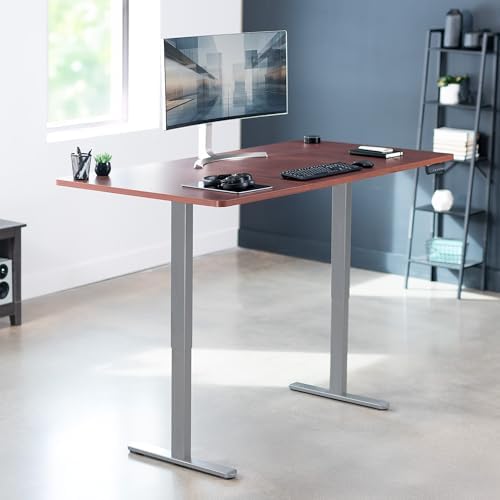 VIVO Dark Walnut 71 x 36 in Standing Desk, DESK-KIT-E2G7D-36 - Image 2