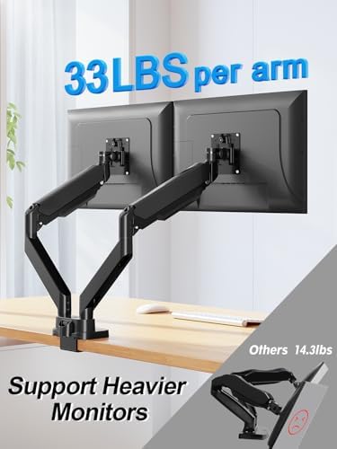 Dual Monitor Mount Fits Max 39" Computer Screen - Image 6
