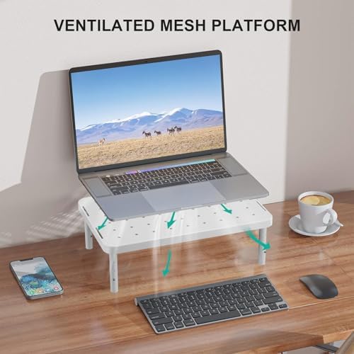 WALI Computer Monitor Stand for Desk, Adjustable Laptop Riser, up to 44 lbs - Image 5