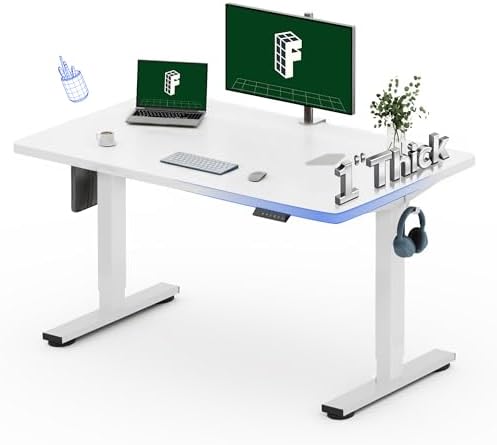 FLEXISPOT 48"x30" Electric Standing Desk, White by Unknown