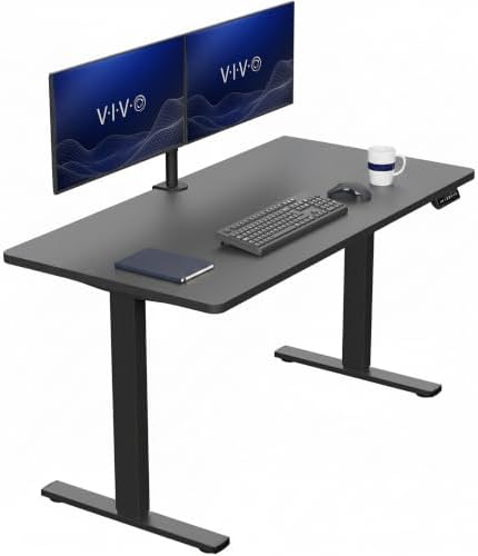 VIVO Black 55 x 28 in Standing Desk, DESK-KIT-1B55B by VIVO