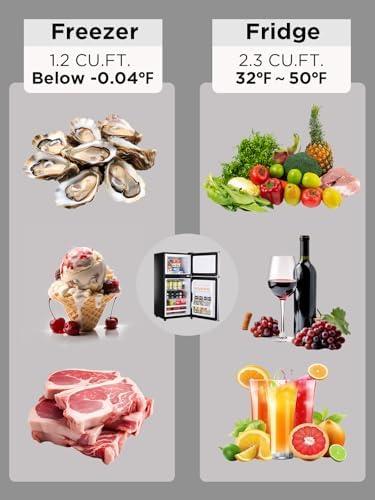 F.W.WOOLWORTHS 3.5 Cu.Ft Refrigerator with Freezer - Image 4