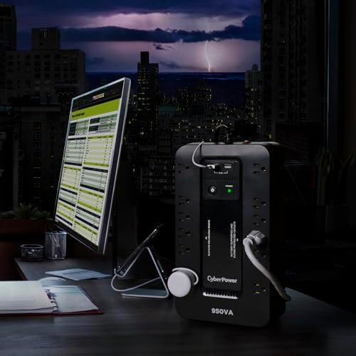 CyberPower SX950U UPS Battery Backup, 12 OUTLETS, 950 VA, 890 J - Image 6