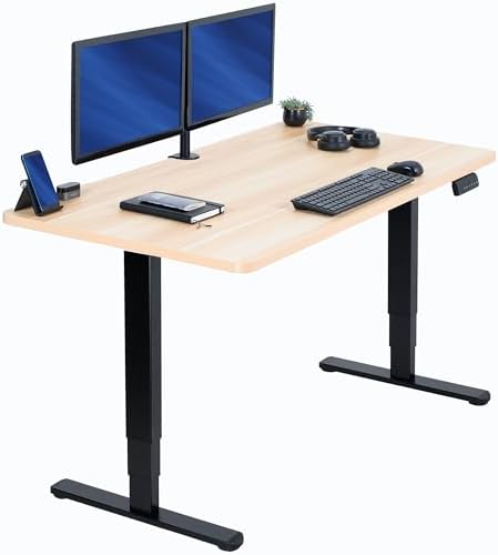 VIVO Light Wood 55 x 28 in Standing Desk, DESK-KIT-2B55C by VIVO