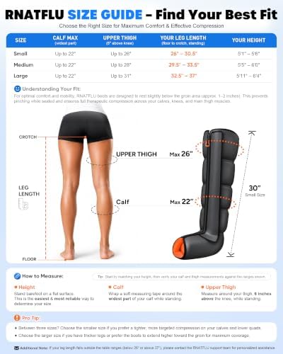Air Compression Leg Massager with Heat for Circulation, Pain Relief - Image 6