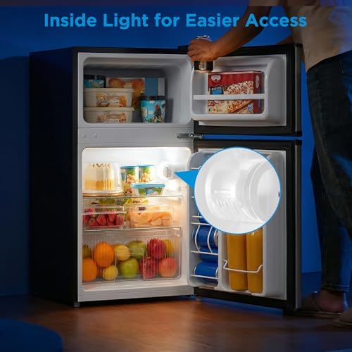 Midea 3.1 Cu.ft Mini Fridge with Freezer, Energy Star Certified, for Dorm - Image 3