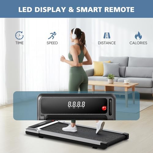 OLIXIS Under Desk Walking Pad Treadmill for Home Office Workouts - Image 2