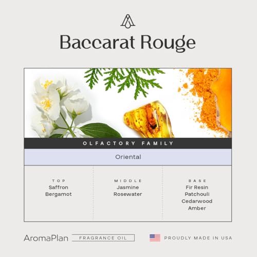 AromaPlan Baccarat Rouge Hotel Diffuser Oil 2-Pack – 2X 5.07 Fl Oz - Image 2
