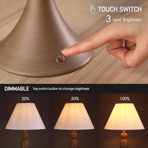 O'Bright Ember Rechargeable Table Lamp (Charcoal-Washed) - Image 2