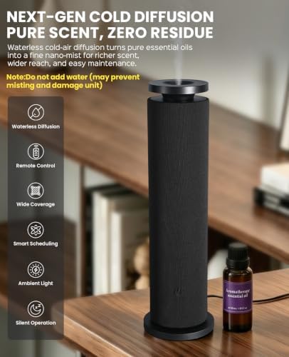 Waterless Essential Oil Diffuser Starter Kit Fabric-Wrapped Design - Image 2
