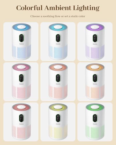 WESTHEY Air Purifiers for Home Larger Room with Washable Filter Auto Mode - Image 4