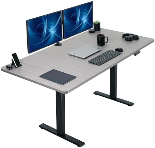 VIVO Dark Gray 71 x 36 in Standing Desk, DESK-KIT-1B7G-36 by VIVO