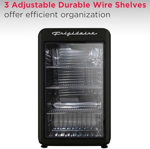 Frigidaire Retro Compact Refrigerator with Glass Door, 3.2 cu ft Countertop Fridge, Rounded Corners, Premium, for Office, Bedroom, Dorm Room, Cabin - Image 6