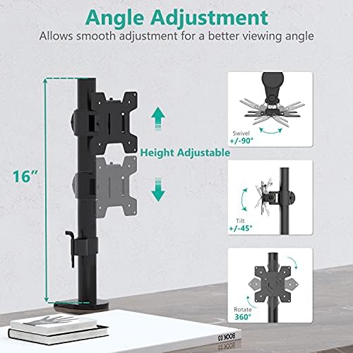 WALI Single Monitor Mount, Vesa Monitor Arm for 13-32 inch, up to 22lbs - Image 3