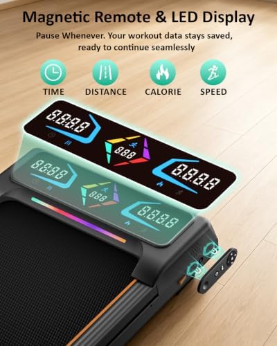 Walking Pad with Auto 12% Incline Handle Bar,Foldable Treadmill for Home - Image 3