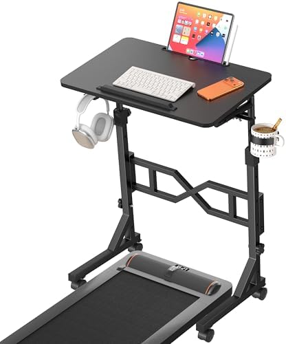 Oransail Small Standing Desk with Wheels, 29.5-45.3 Inch Adjustable Height by Unknown