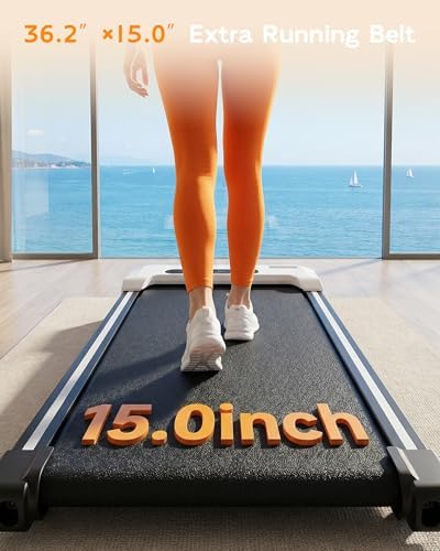 Walking Pad Treadmill for Home - Under Desk Treadmills Portable Mini Portable Walking Treadmill with Incline, Remote, 300 Lbs Weight Capacity Walking Machine for Small Spaces - Image 4