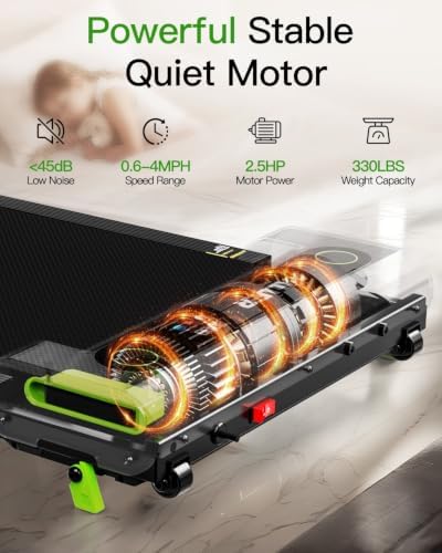 FINEHORSE Walking Pad with 13% Auto Incline, Under Desk Treadmill for Home - Image 3