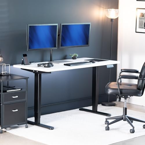 VIVO White 55 x 28 in Standing Desk, DESK-KIT-2B55W - Image 2