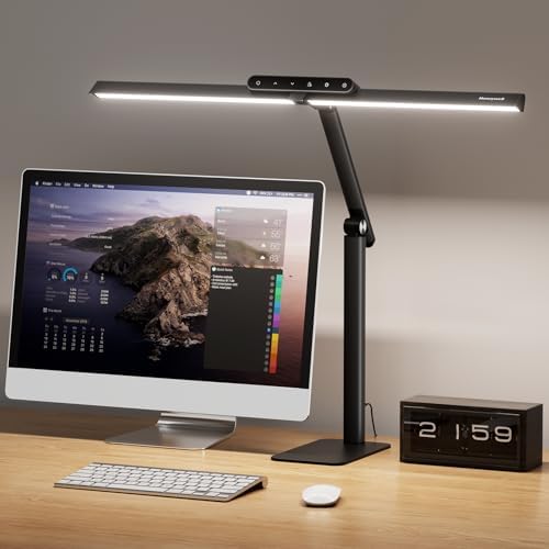 Honeywell HJ1BK Eye-Caring 1200LM LED Architect Desk Lamp for Home Office by HoneywellAirComfort
