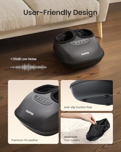 RENPHO Shiatsu Foot Massager with Heat, 3 Compression Levels, Deep Kneading - Image 6