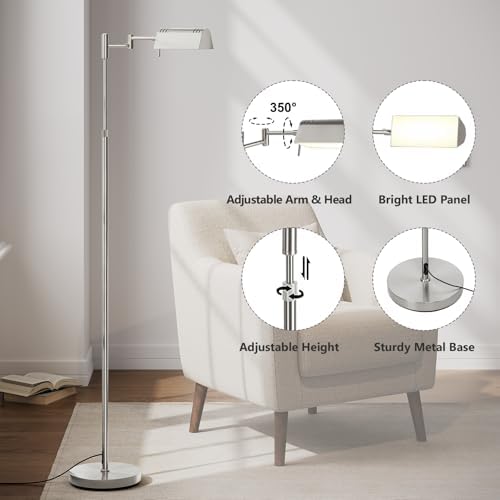 SUNMORY Dimmable LED Pharmacy Floor Lamps, 16W/1500LM Bright Reading Lamp - Image 3