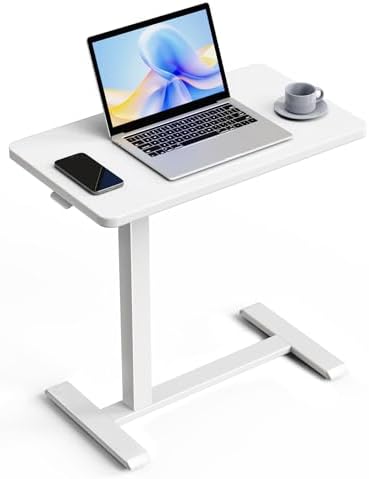 ROMOON Over Bed Table with Wheels, Height Adjustable Hospital Bedside Table by ROMOON
