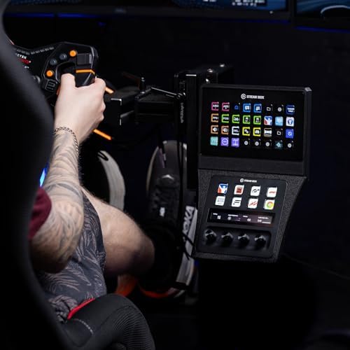 SimSport Gadget Combo Console Mount for Stream Deck XL + Plus Sim Rig Aluminum Profile by SimSportGadget
