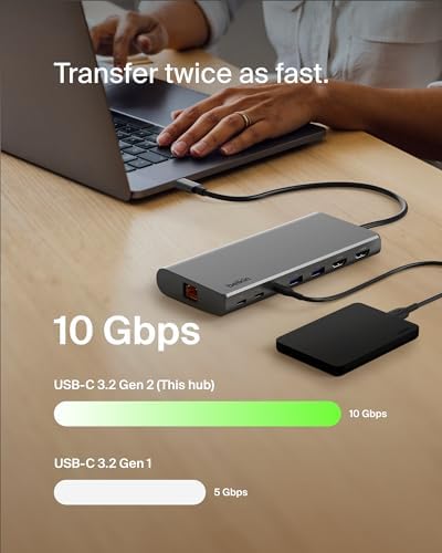 Belkin USB-C Hub 8 in 1 Dual Display - Image 4