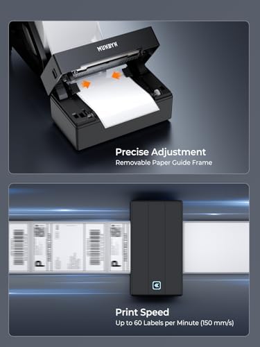 MUNBYN Bluetooth Thermal Label Printer, Wireless 4x6 Shipping Label Printer - Image 6
