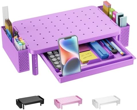 WALI Computer Monitor Stand with Storage and Pen Holder by WALI