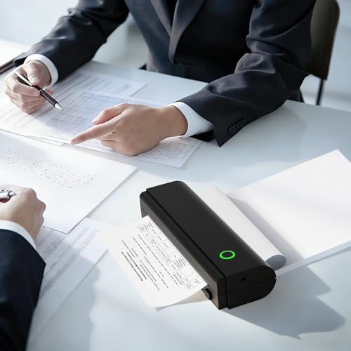 Portable Printer & 100 Sheets 8.5"x11" Fanfold Thermal Paper US Letter Size for Home, car, Office, School, etc - Image 7