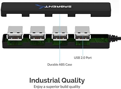 SABRENT 4-Port Portable USB 2.0 Hub for Laptop & Tablet (HB-MCRM) - Image 6