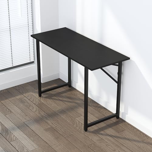 Lutown-Teen Folding Computer Desk 47 inch No Assembly Required, Black - Image 7