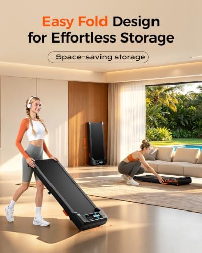 YUEJIQI Walking Pad with Incline, Under Desk Treadmills for Home - Image 6