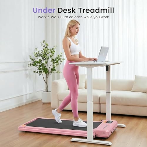 Small Walking Pad with Incline - Under Desk Treadmill with Vibration Plate - Image 4