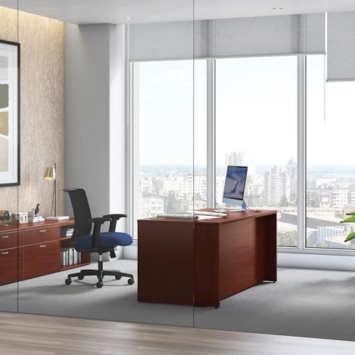 HON MOD Computer Desk, Office Desk with 5 Drawers, Mahogany - Image 2